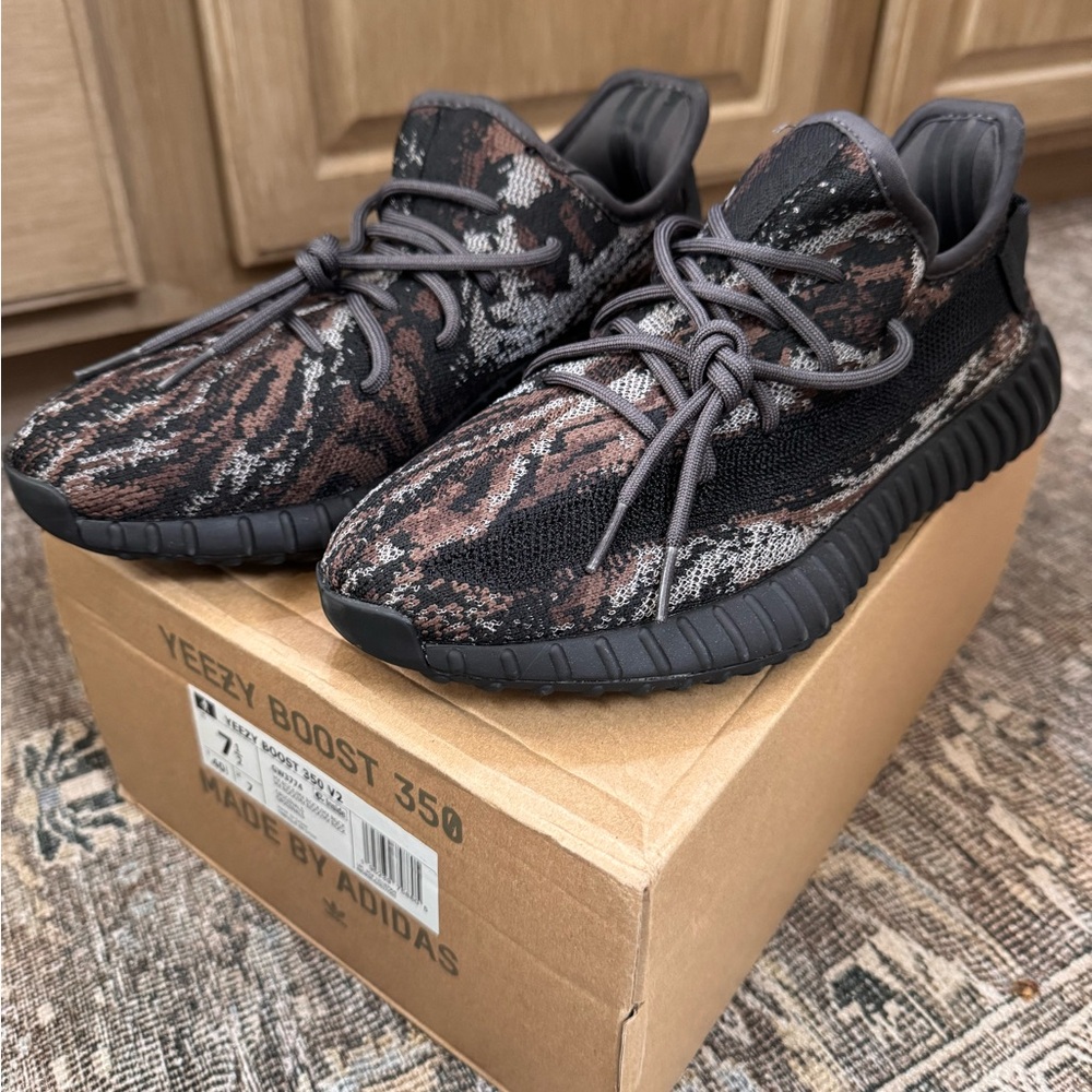 adidas Yeezy Boost 350 V2 Black and Brown Sneakers